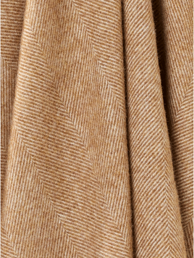 Herringbone Throw - Camel