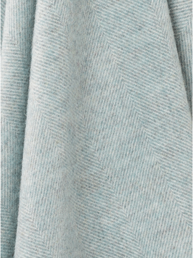 Herringbone Throw - Duckegg