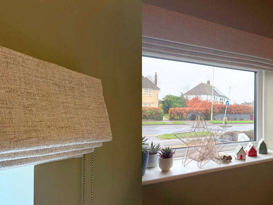 How Roman Blinds Transformed a Road-Facing Hallway with Privacy and Blackout Control