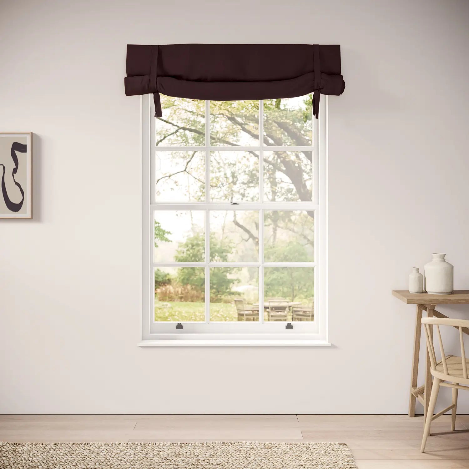 Agnetha Blind - Pure Linen - Plumble