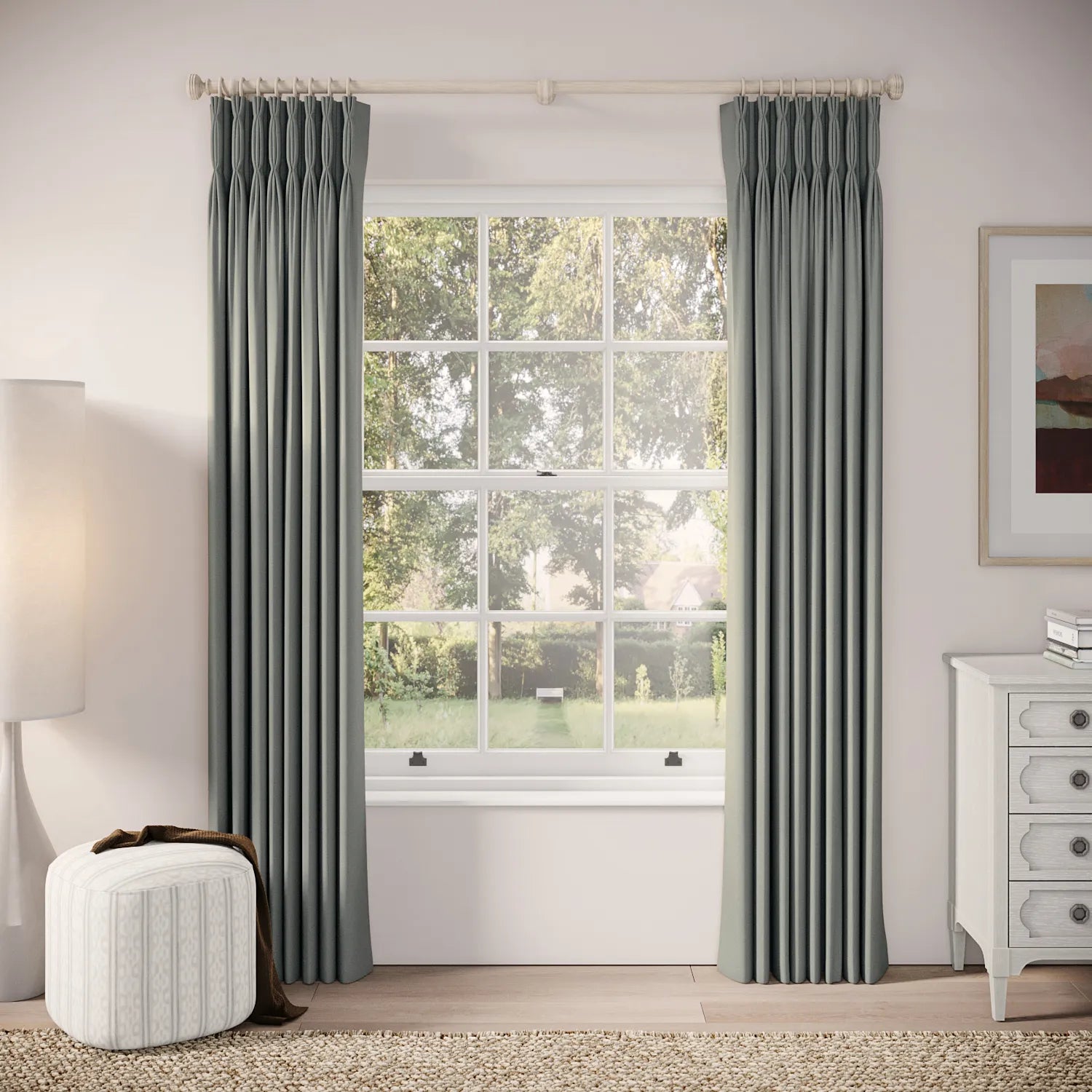 Double Dutch Curtains - Brushed Cotton - Ariel