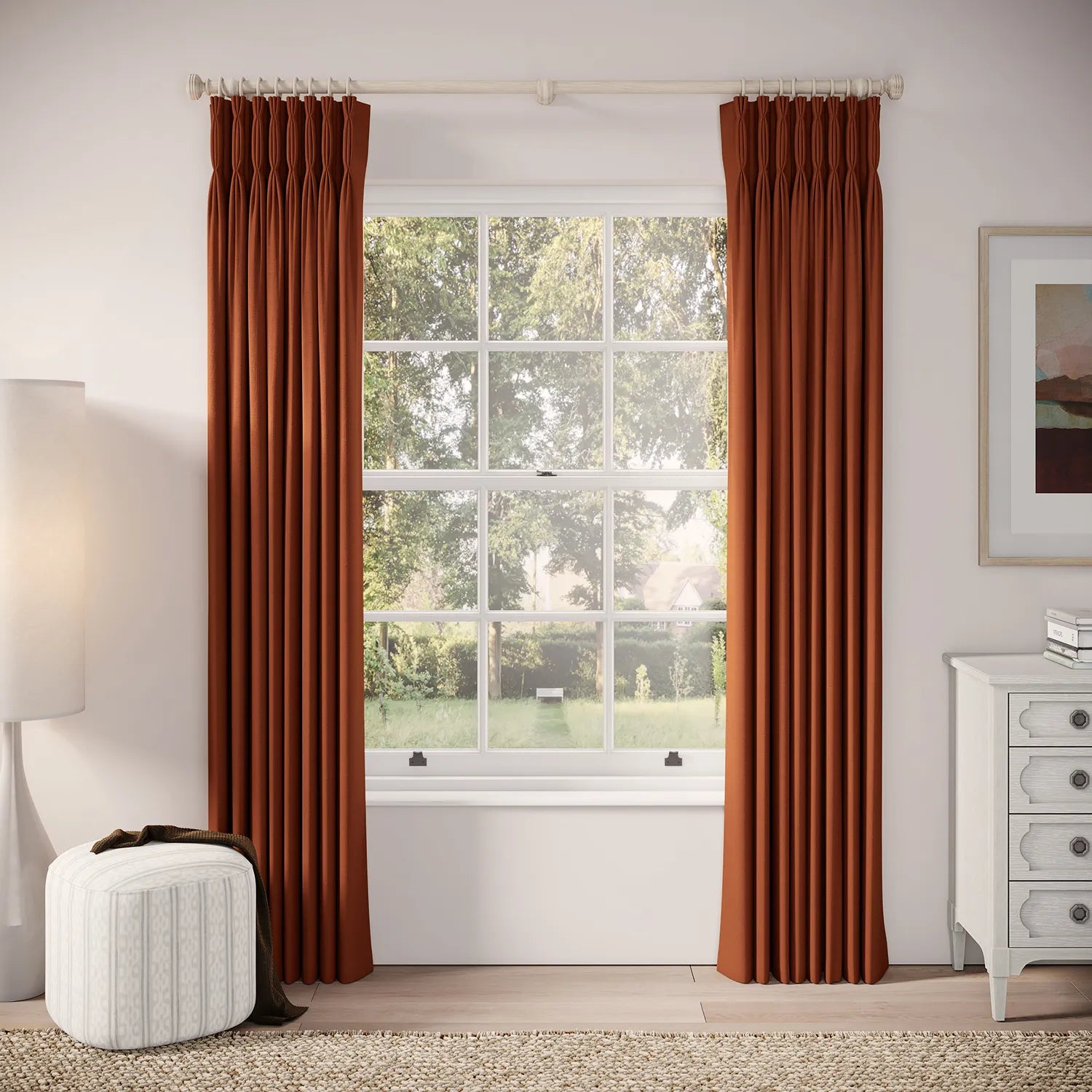 Double Dutch Curtains - Linen Blend - Flare