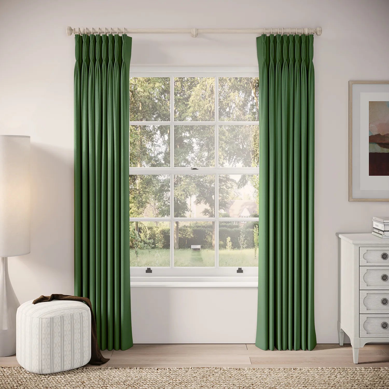 Double Dutch Curtains - Linen Blend - Lawnmower
