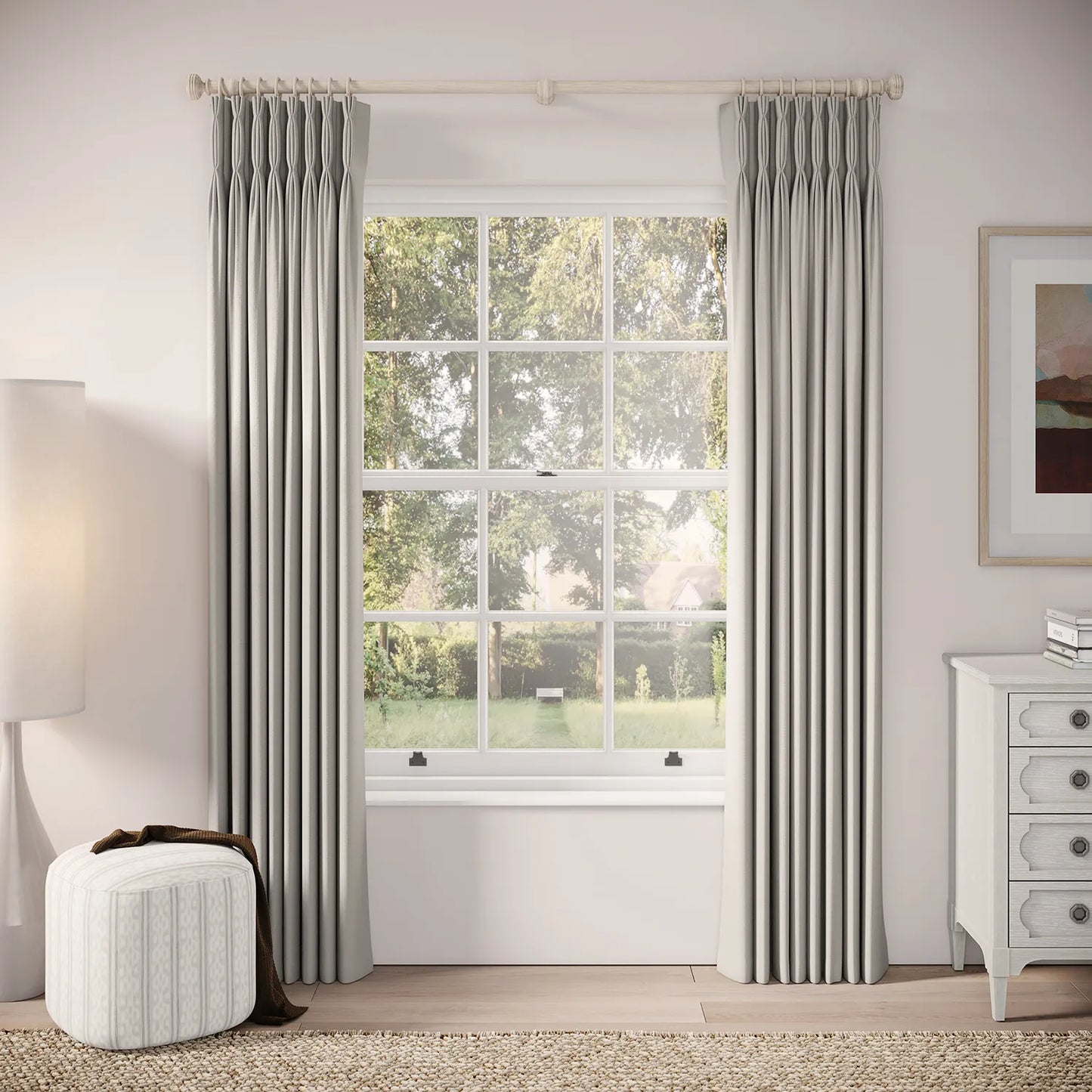 Double Dutch Curtains - Linen Blend - Nellie