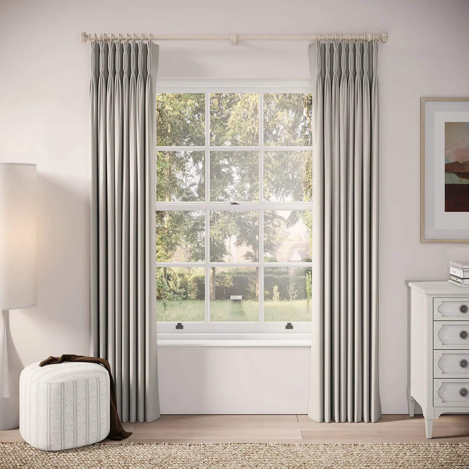 Double Dutch Curtains - Linen Blend - Nellie