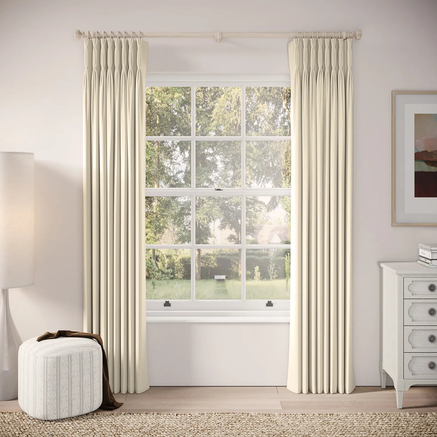 Double Dutch Curtains - Soft Velvet - Dover