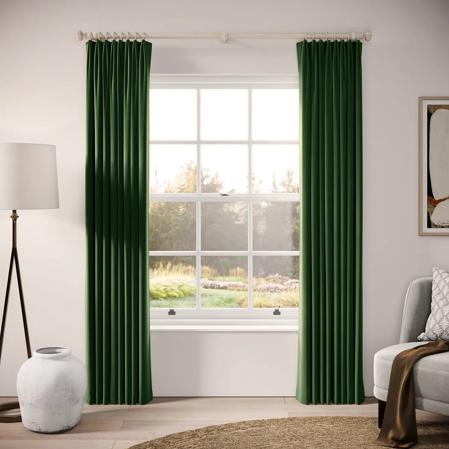 Fido Curtains - Soft Velvet - Billiards
