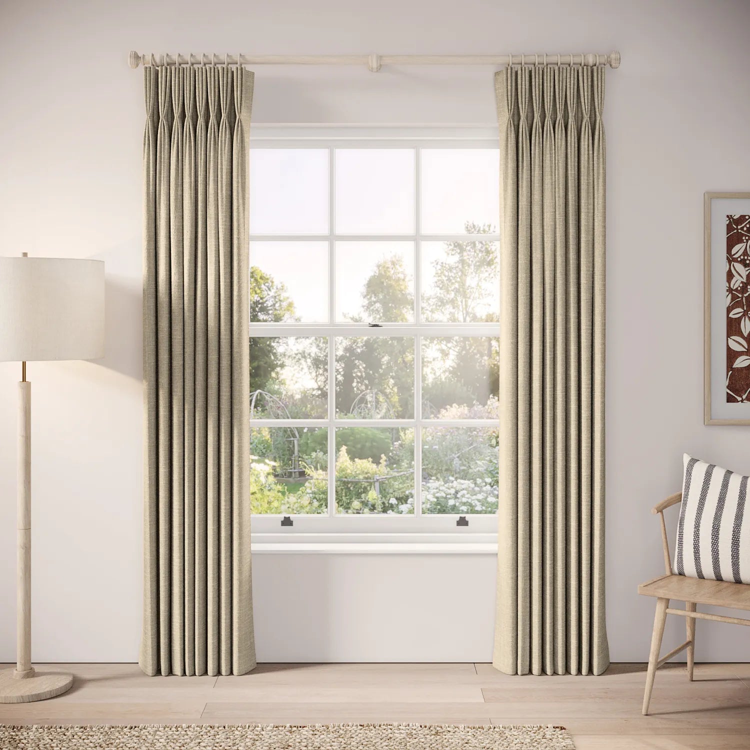 His Nibs Curtains - Eco Boucle - Tabby Cat
