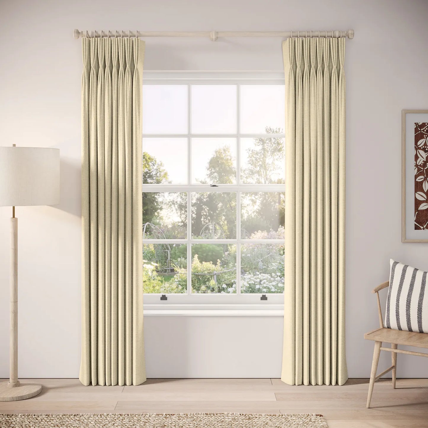 His Nibs Curtains - Eco Boucle - Viennese Whirl