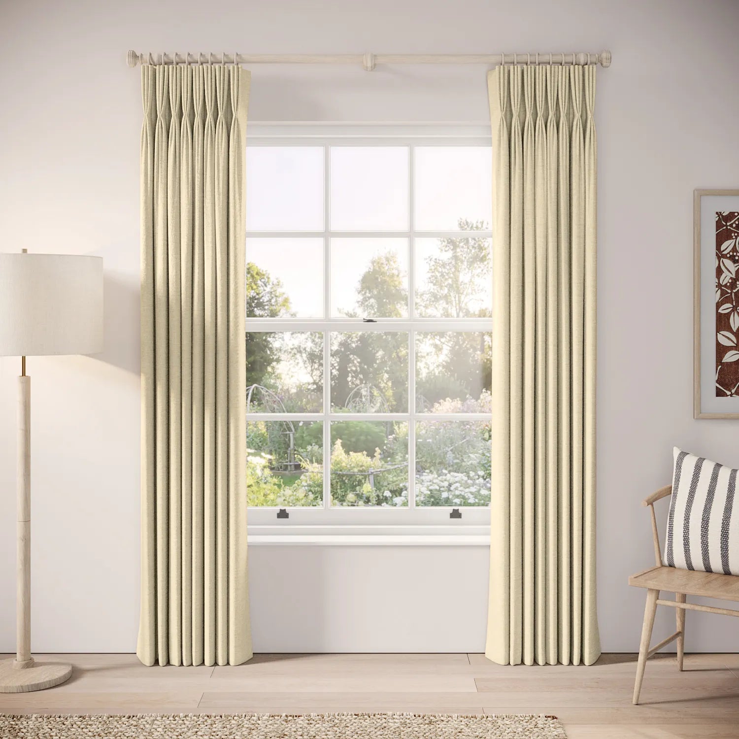 His Nibs Curtains - Eco Boucle - Viennese Whirl