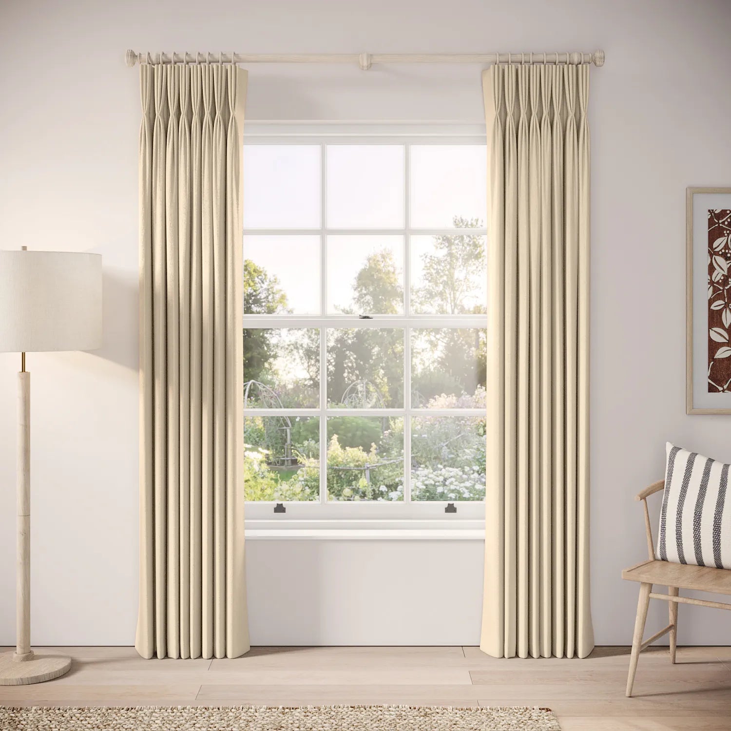 His Nibs Curtains - Eco Weave - Limpet