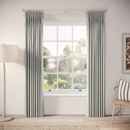 His Nibs Curtains - Linen Blend - Villa Blue