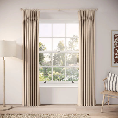 His Nibs Curtains - Pure Linen - Conch