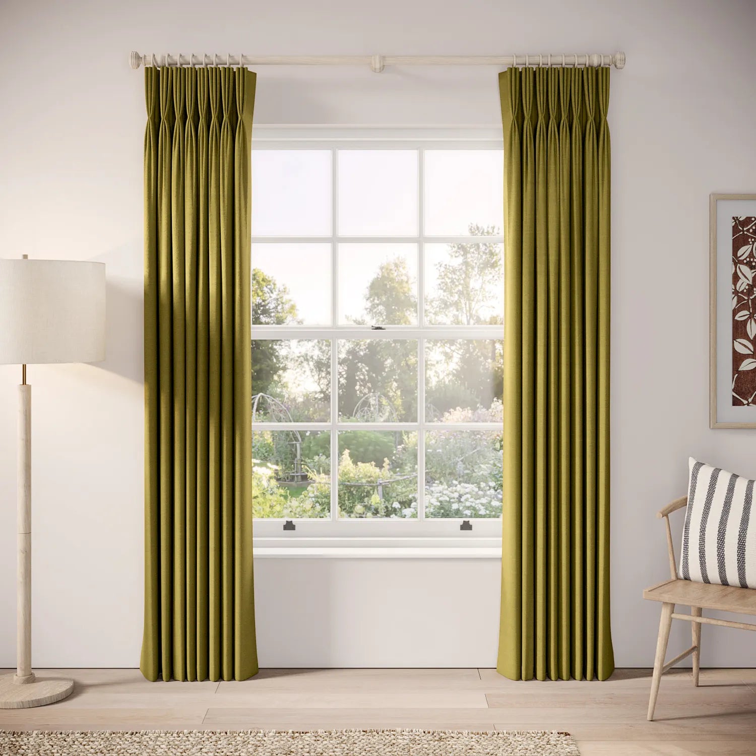 His Nibs Curtains - Pure Linen - Verdello