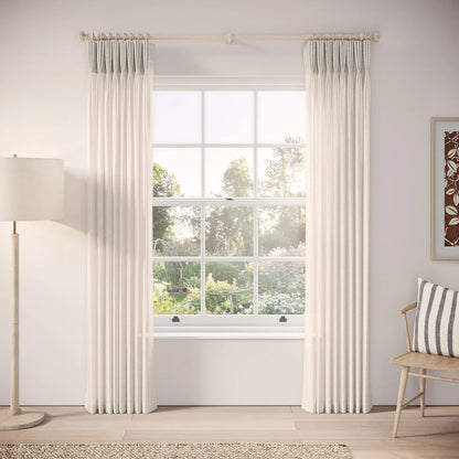 His Nibs Curtains - Slubby Sheer - Lighthouse
