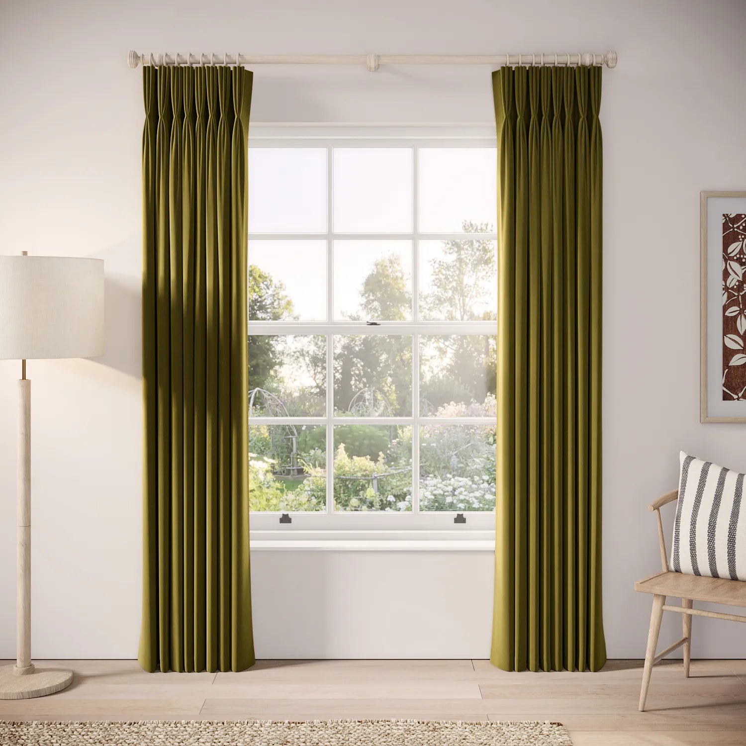 His Nibs Curtains - Soft Velvet - Thicket