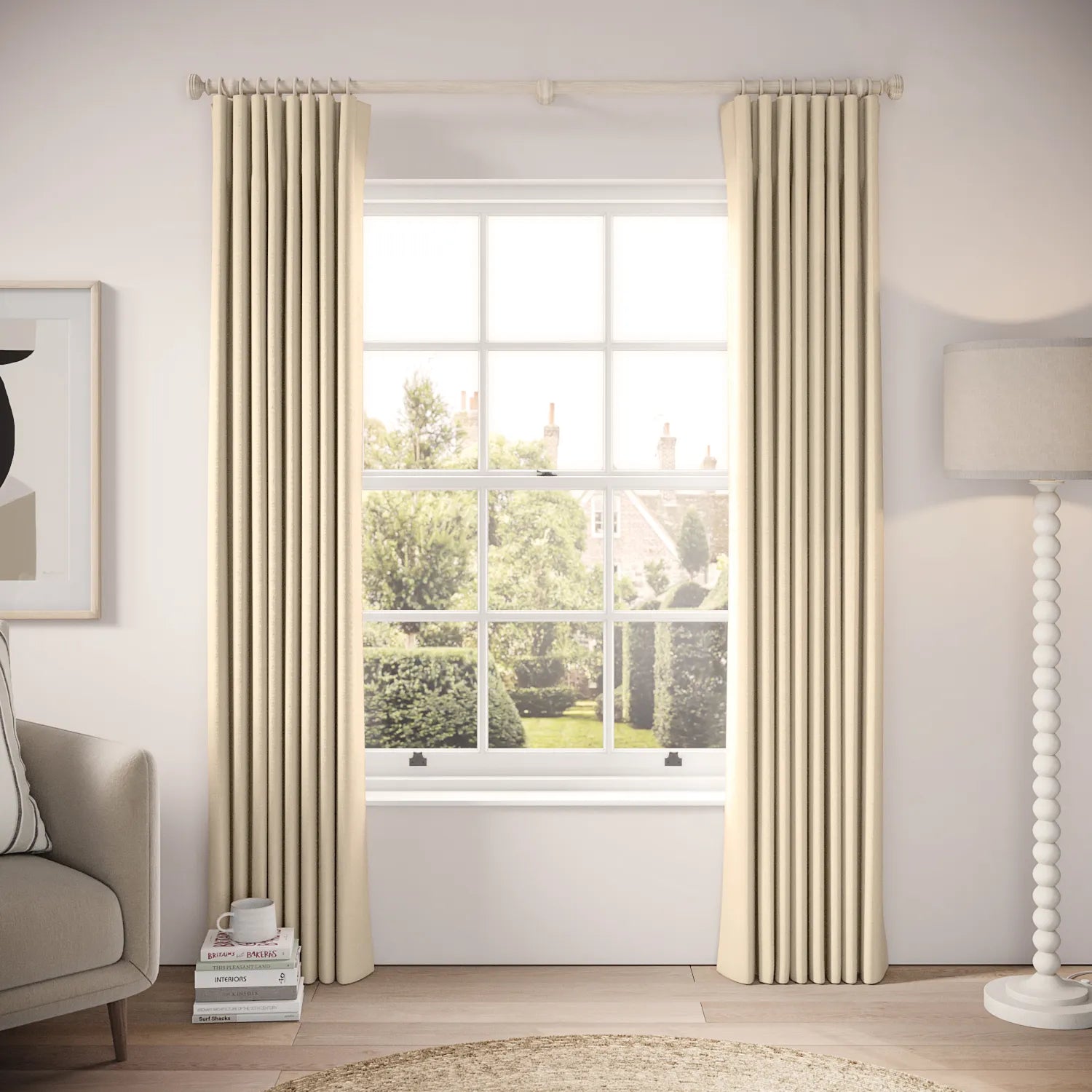 Lazy Sunday Curtains - Eco Weave - Limpet
