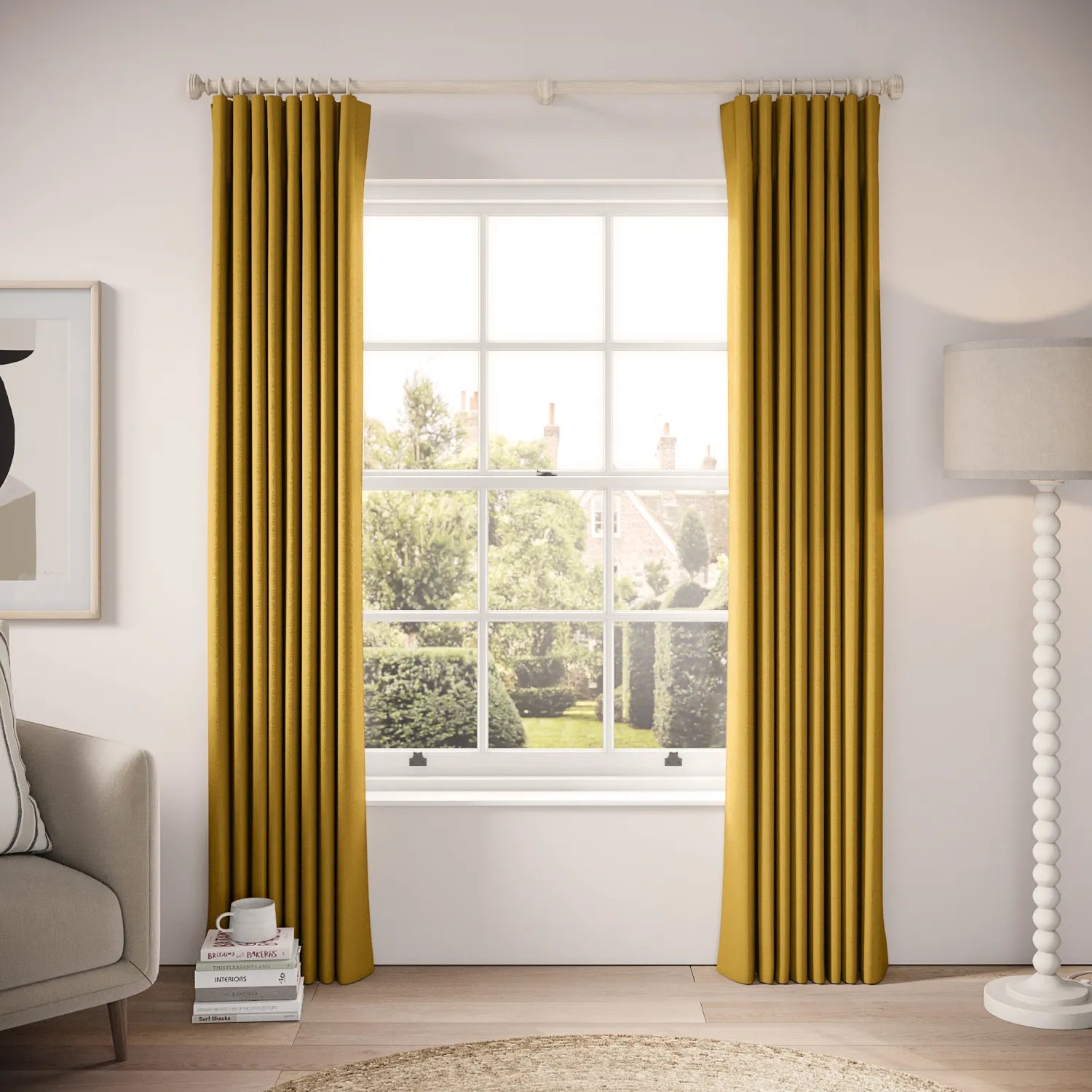 Lazy Sunday Curtains - Eco Weave - Sceptre