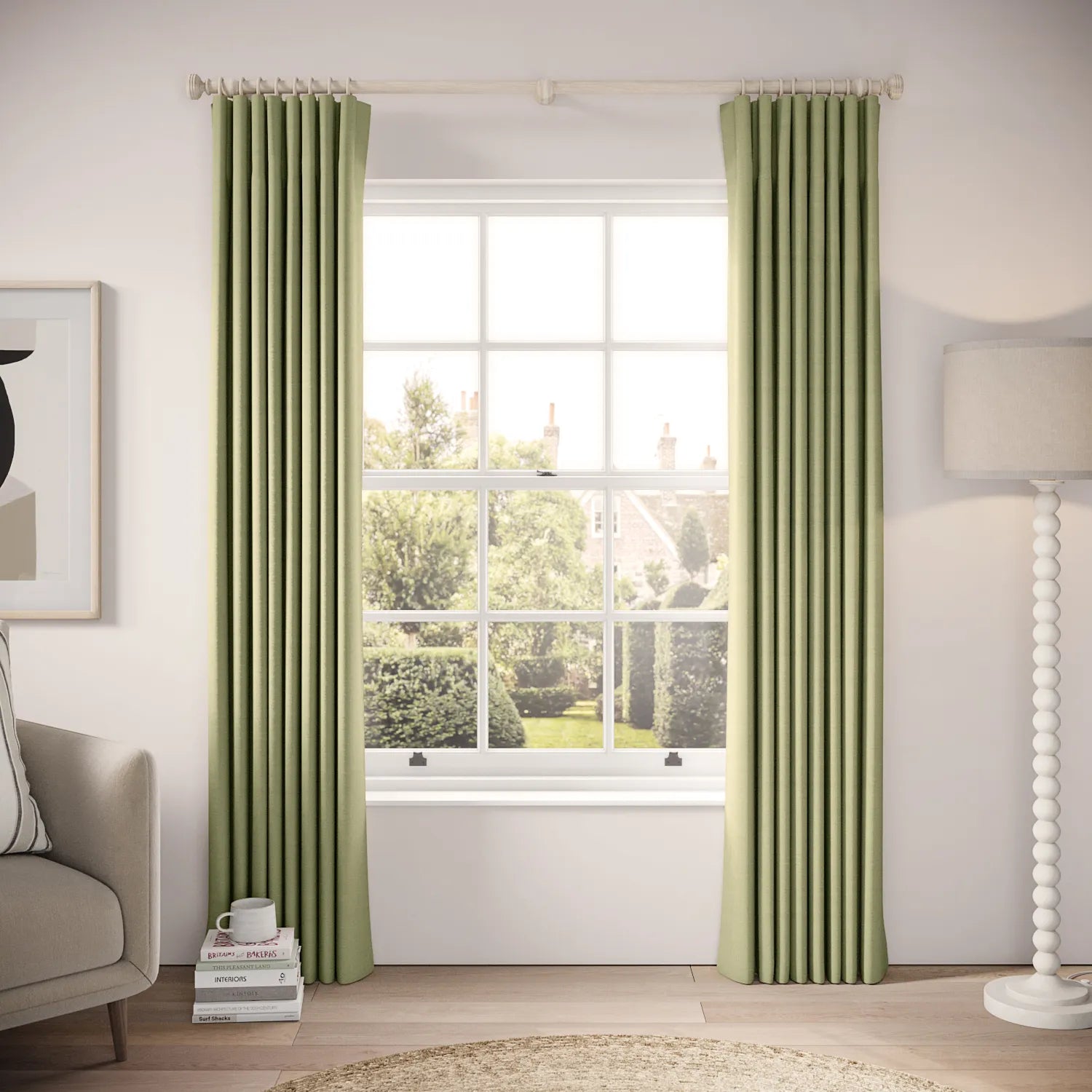 Lazy Sunday Curtains - Pure Linen - Hiccup