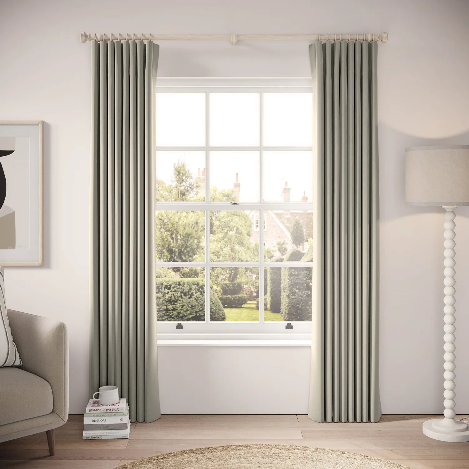 Lazy Sunday Curtains - Soft Velvet - Cornish
