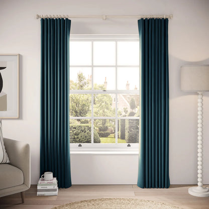 Lazy Sunday Curtains - Soft Velvet - Reef