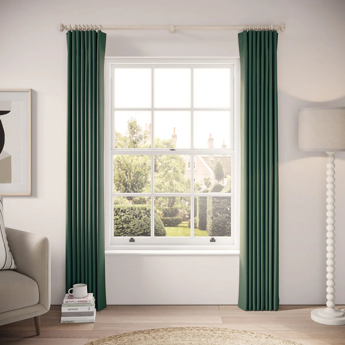 Matchbox Curtains - Brushed Cotton - Montagnes