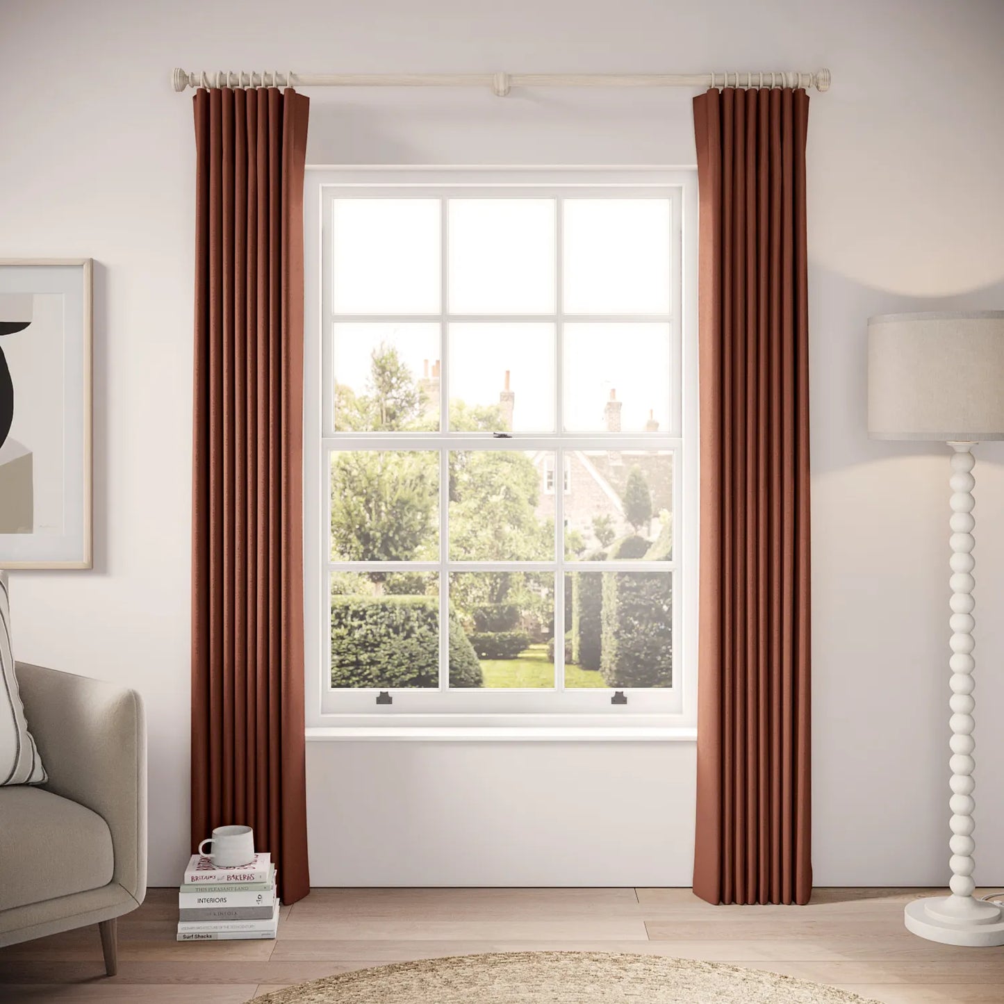 Matchbox Curtains - Eco Weave - Brimstone
