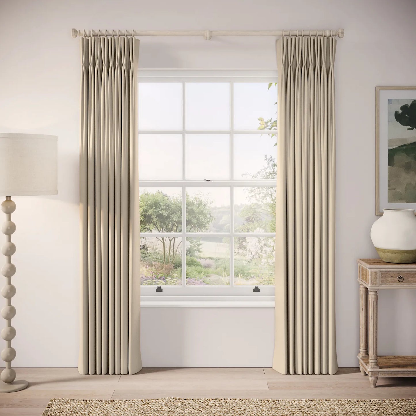 Merlin's Beard Curtains - Brushed Cotton - Mantlepiece