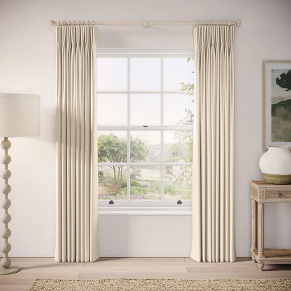 Merlin's Beard Curtains - Linen Blend - Ostrich Egg