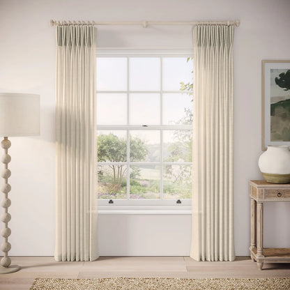 Merlin's Beard Curtains - Slubby Sheer - Nutty