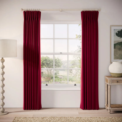 Merlin's Beard Curtains - Soft Velvet - Ruby Tuesday