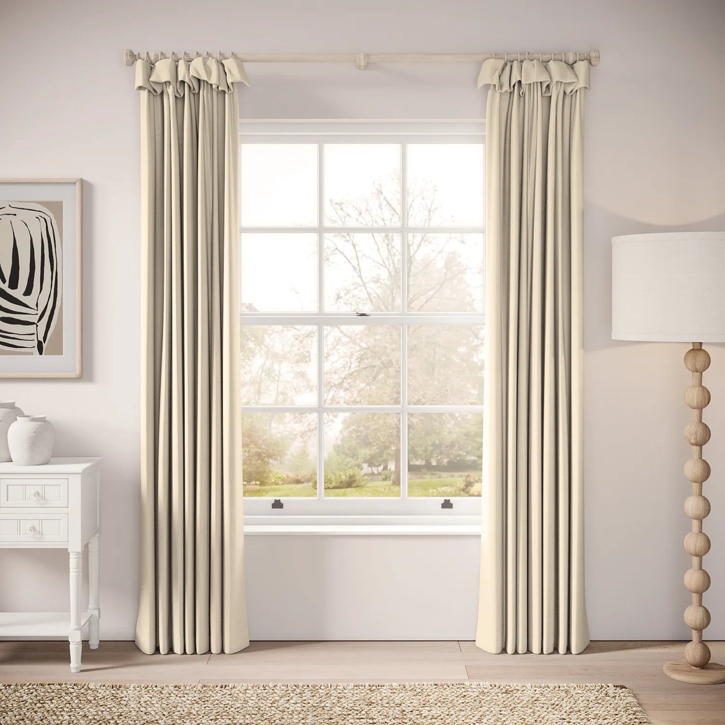 Mrs Twitchit Curtains - Brushed Cotton - Eggbox