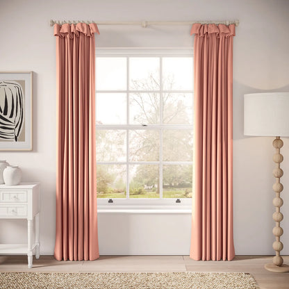 Mrs Twitchit Curtains - Linen Blend - Lollipop