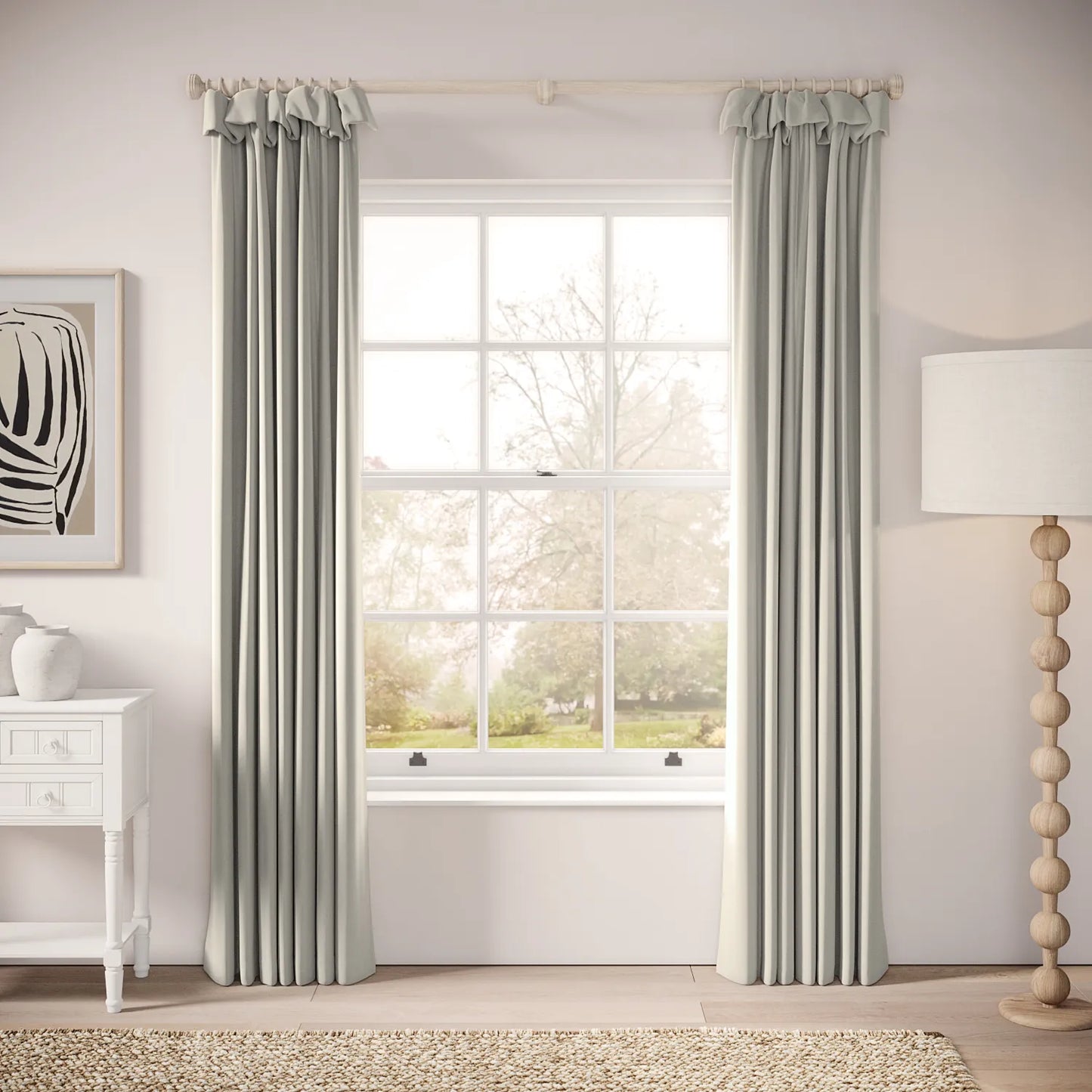 Mrs Twitchit Curtains - Soft Velvet - Mog