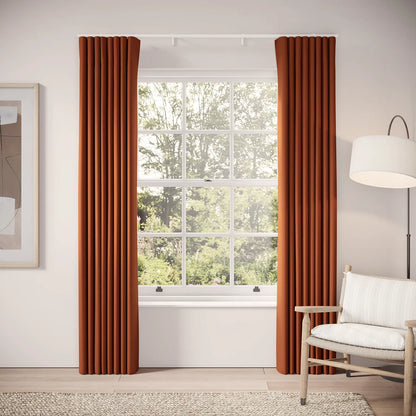 Porthcawl Curtains - Linen Blend - Flare