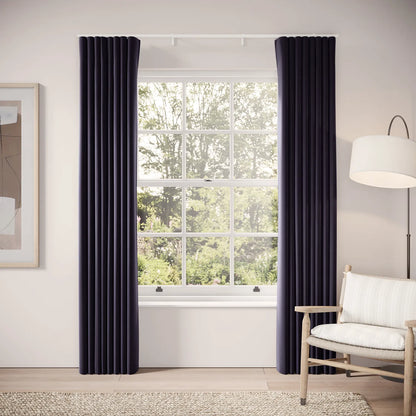 Porthcawl Curtains - Soft Velvet - Bramble Jam