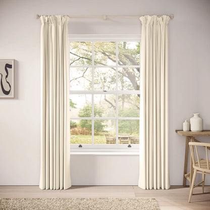 Veg Patch Curtains - Linen Blend - Half Shell