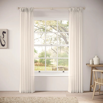 Veg Patch Curtains - Slubby Sheer - Lighthouse