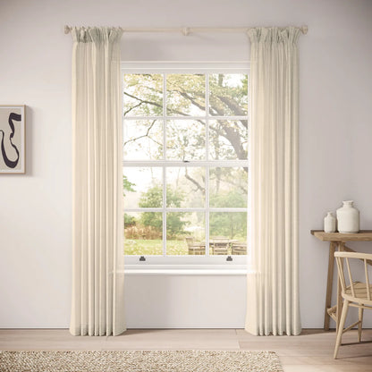 Veg Patch Curtains - Slubby Sheer - Nutty