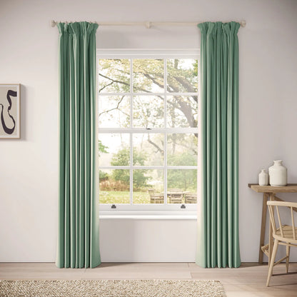 Veg Patch Curtains - Soft Velvet - Mid-horizon