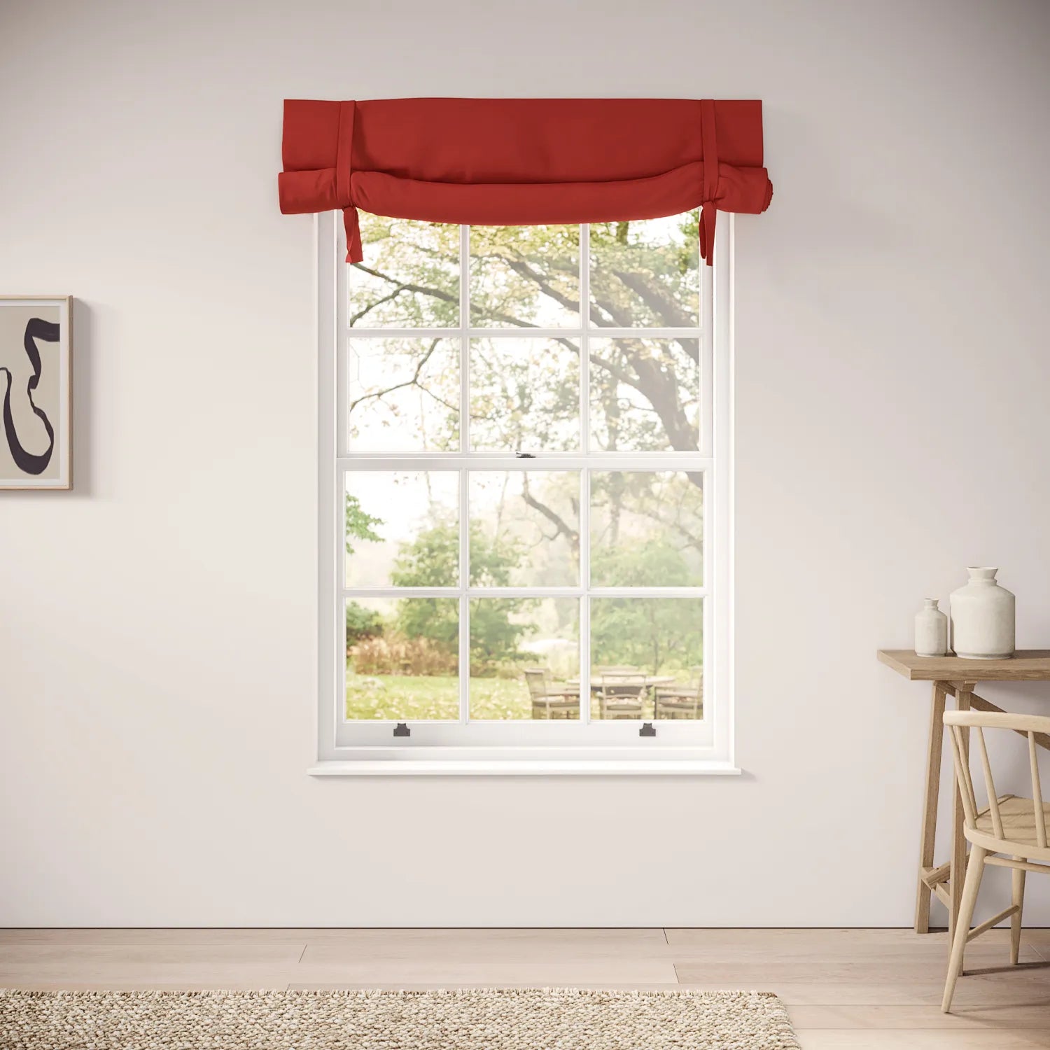 Agnetha Blind - Linen Blend - Cardinal