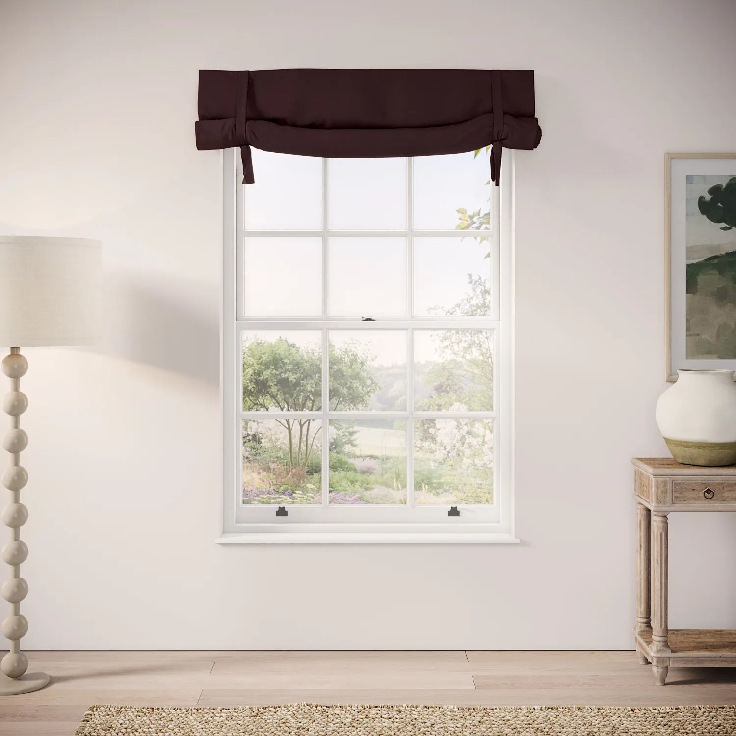 Agnetha Blind - Pure Linen - Plumble