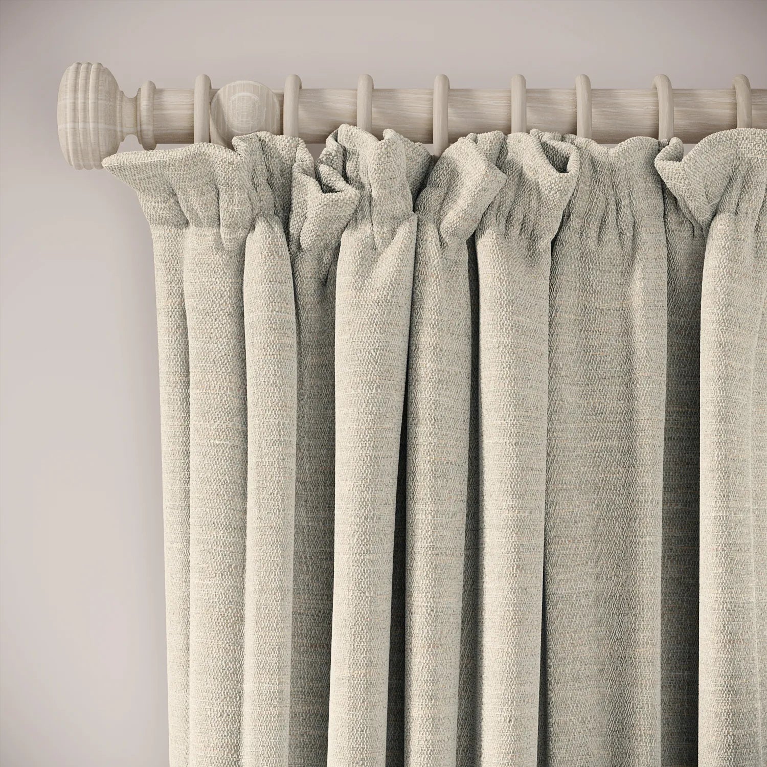 Cwtch Curtains - Eco Boucle - Pebblish