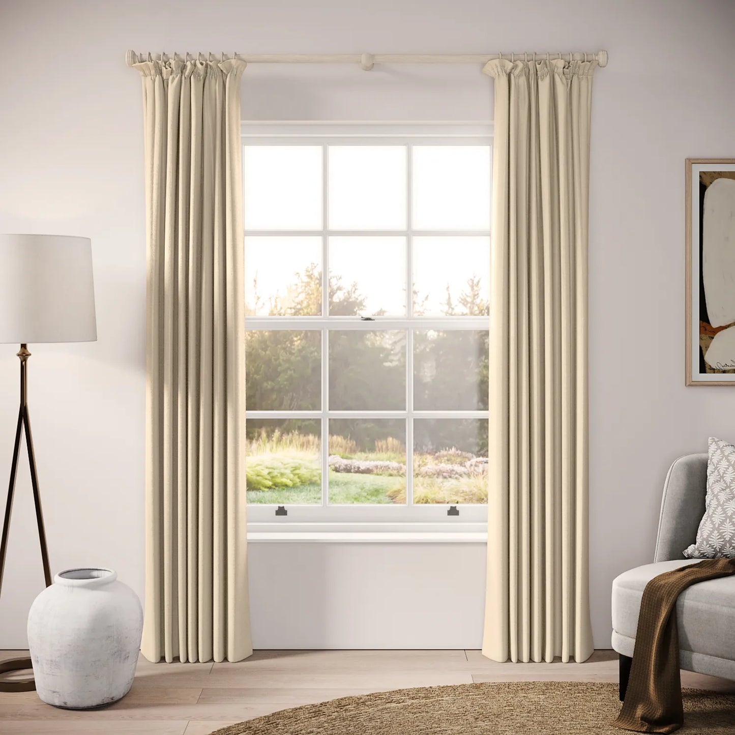 Cwtch Curtains - Eco Weave - Limpet
