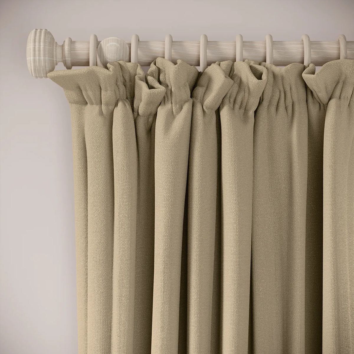 Cwtch Curtains - Eco Weave - Milky Coffee