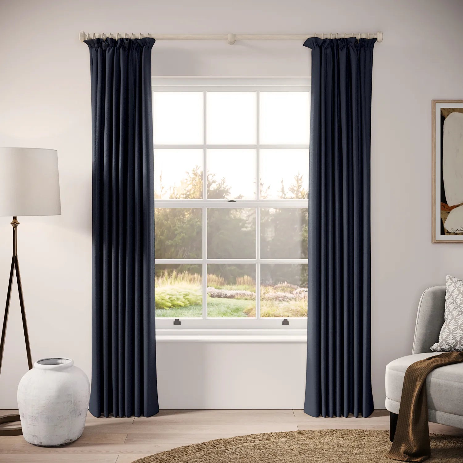 Cwtch Curtains - Eco Weave - Submarine