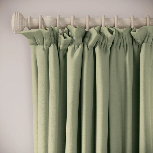 Cwtch Curtains - Linen Blend - Mint Julep