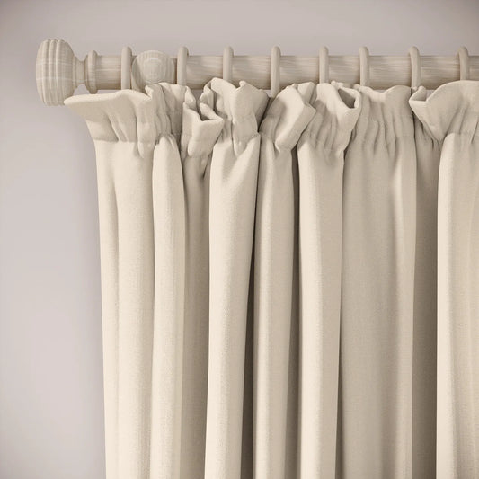 Cwtch Curtains - Linen Blend - Ostrich Egg