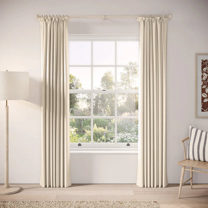 Cwtch Curtains - Linen Blend - Ostrich Egg