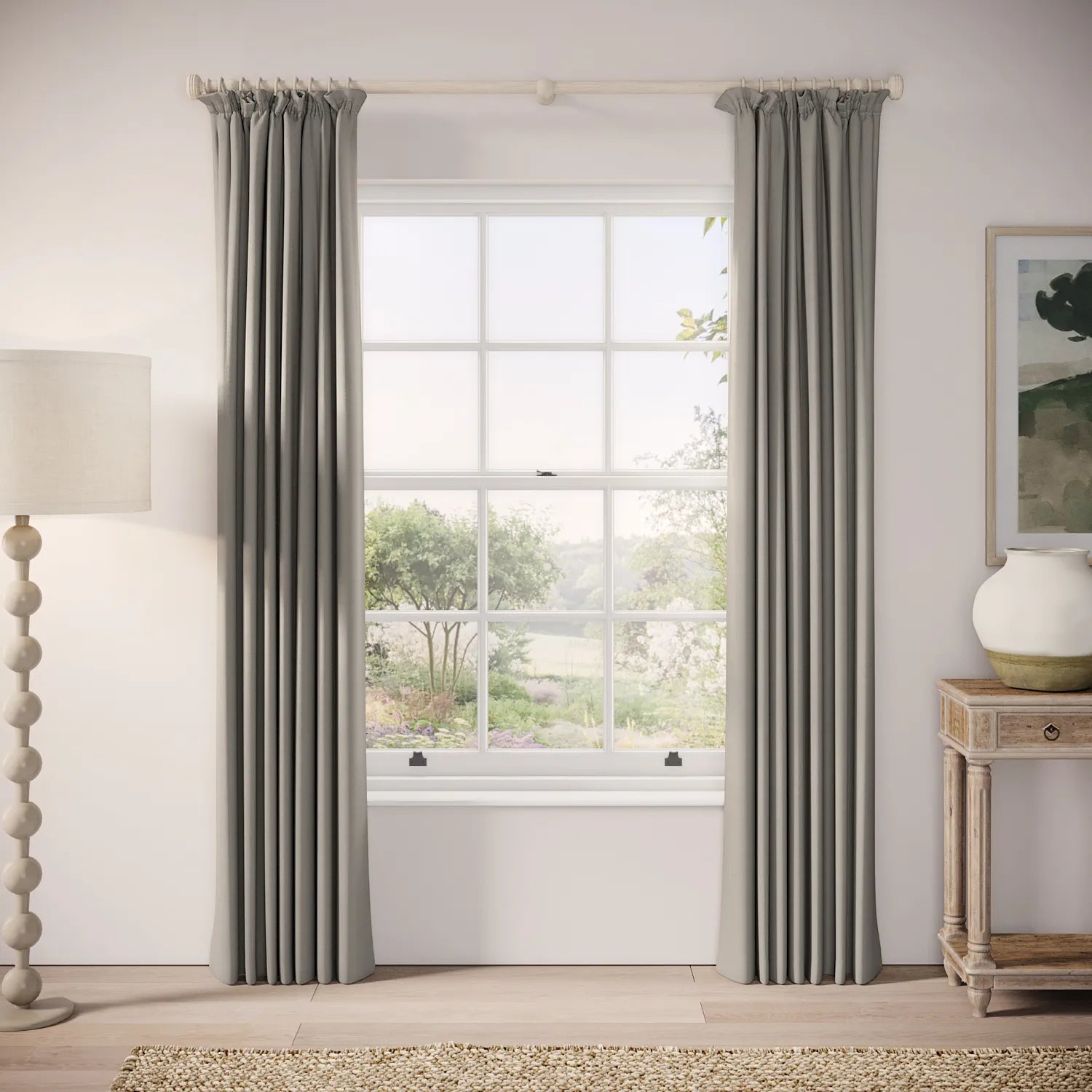 Cwtch Curtains - Linen Blend - St Clements